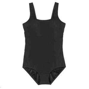 Sporty black one piece